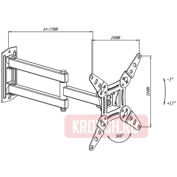 Кронштейн для телевизора Aspect Line-14 (белый) 