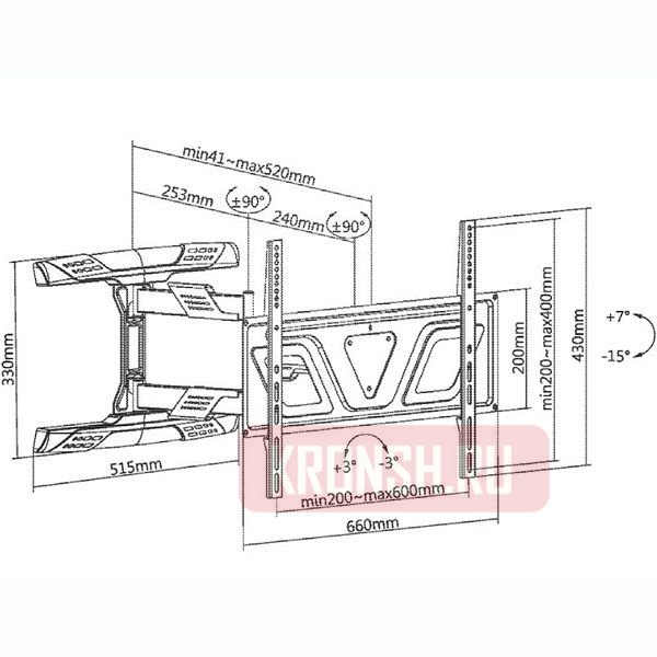 Кронштейн для телевизора Ultramounts UM910