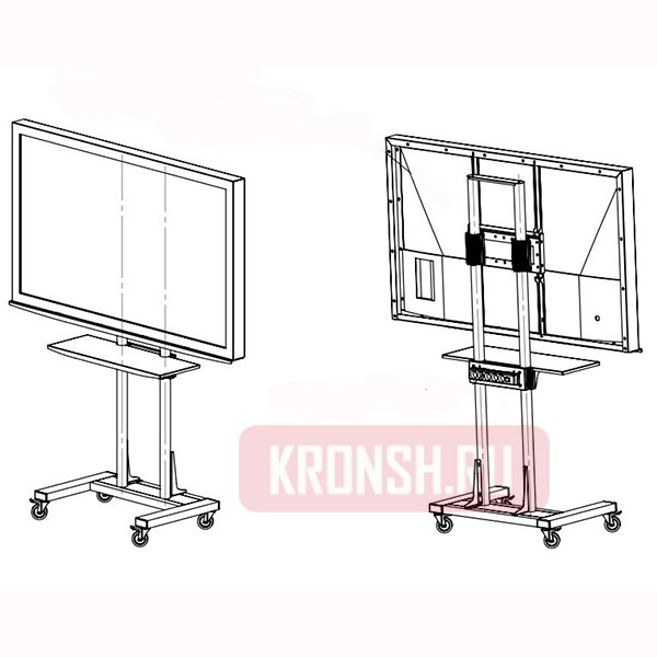 Антивандальная стойка для телевизоров