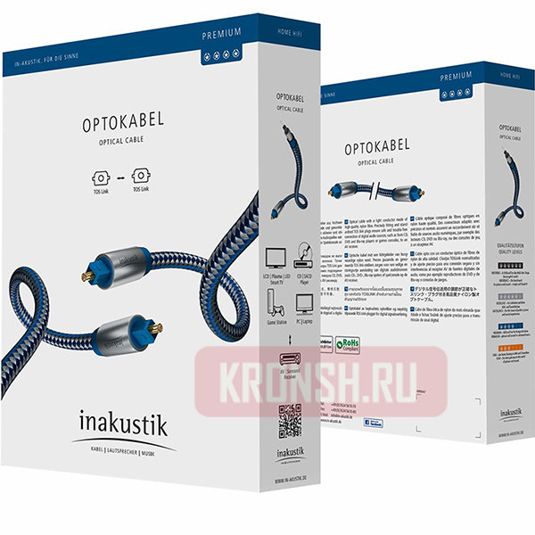 Оптический кабель Inakustik Premium, Toslink-Toslink (1 м)  