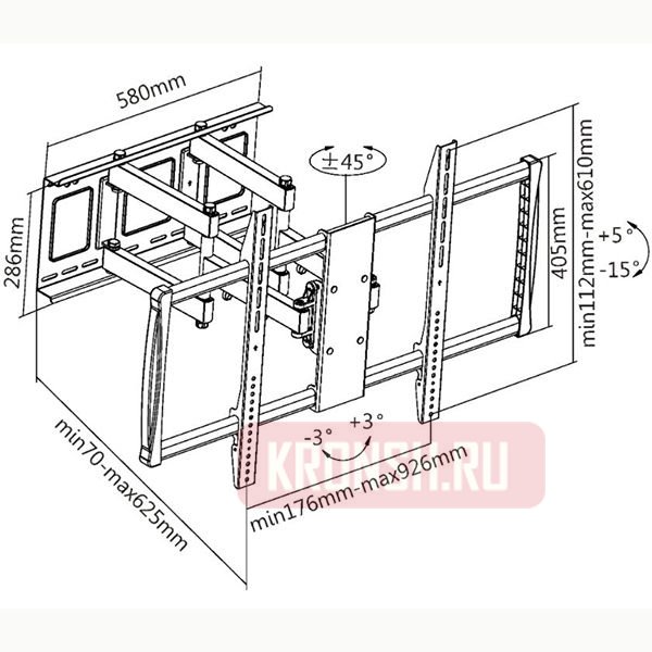 Кронштейн для телевизора Ultramounts UM914